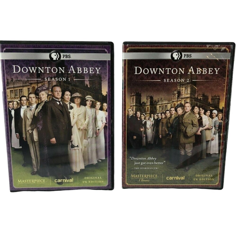 Downton Abbey Seasons 1 & 2 DVD Set PBS Masterpiece Original UK Edition